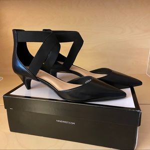 NIB Nine West Zingy Pointed Toe Kitten Heel Pump